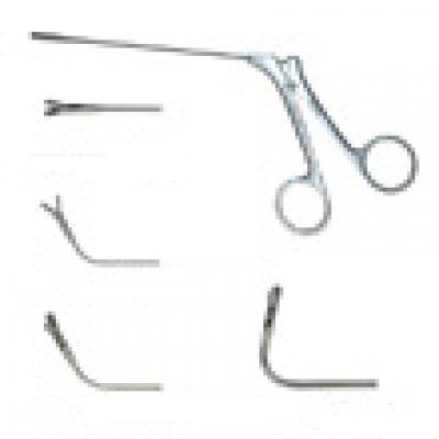 上海金鐘鼻取樣鉗14cm 管式角彎70°長圓頭 豎開